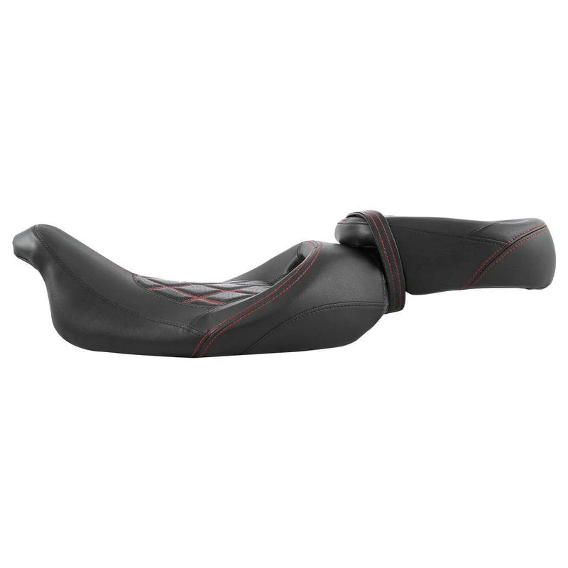 Harley Electra Street Glide Driver Passenger Seat Red Stitching (2009-2023)