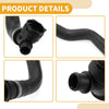 BMW X1 2016-2020, X2 2018-2019 Rubber Black Radiator Hose 17127617363