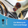 Car Boat RV Motorcycle 52mm Fuel Level Gauge Black Housing Black Dial