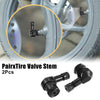 Motorcycle 2 x 90 Degree Universal Motorcycle Vacuum Tire Valve Stems Caps 11.3mm