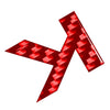 Car Badge Emblem - Window Door Wall Carbon Red Letter Decals (All Years)
