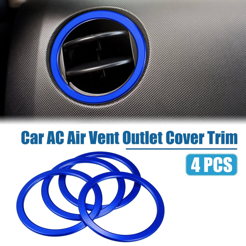 Toyota Tundra AC Air Vent Outlet Cover Ring Trim / 4 x Blue / (2014–2021)