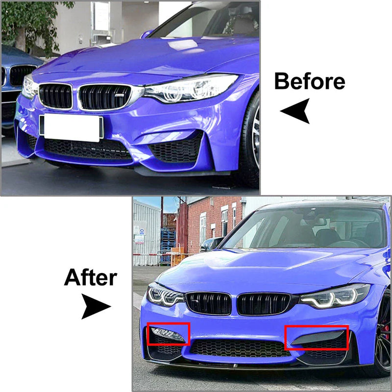 BMW F80 F81 M3 F82 F83 M4 Front Bumper Side Splitter Spoiler (2014-2020)