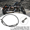 Motorcycle ATV Brake Clutch Oil Hose 90cm 28 Degree Banjo Bend Black