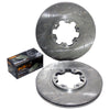 Navara D22 4X4 Front Dimple Drilled Slotted Disc Brake Rotors & Pads