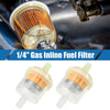 Motorcycle ATV Gas Inline Fuel Filter / 2pcs 1/4 Inch /