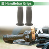 Motorcycle 1 x 25mm Hand Grips Cover TPU Dark Gray