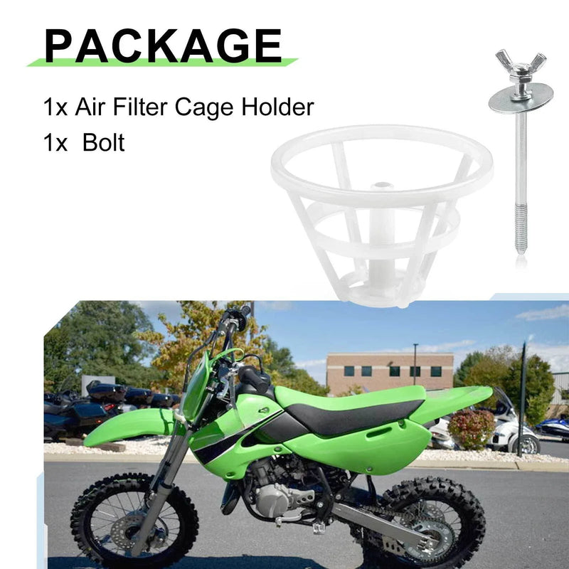 KAWASAKI KX80 Air Filter Cage Holder + Bolt (1991–2000)