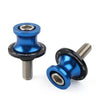 KAWASAKI ZX6R 8MM Blue Swingarm Spools Slider Stand Screws (2012-2021)