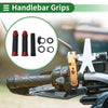 7/8 22mm Hand Grips Handlebar End Grips Black Red Rhombus