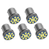 Car Truck 5Pcs White LED 12SMD BAY15D 1156 P21W DRL Turn Signal Light Bulb