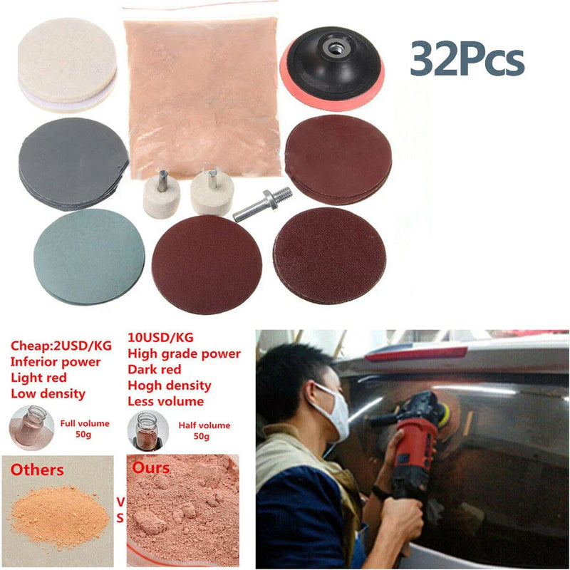 Glass Polishing Windshield Scratch Remover 8 Oz Cerium Oxide Powder