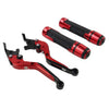 Speed Twin Red Extendable Brake Clutch Levers Grip Set (2019-2023)