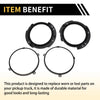 Jeep Wrangler 7 Inch Round Headlight Mounting Bracket Ring Set (2007-2018)
