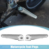 Make Model Pair 12mm Aluminium Footrest Footpeg Silver Tone