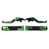 BMW F650GS Green Extendable Brake Clutch Levers Grips (2002-2007)