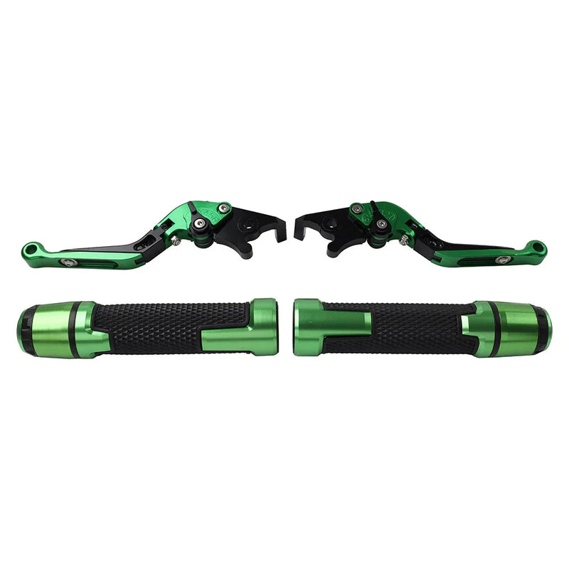 BMW F650GS Green Extendable Brake Clutch Levers Grips (2002-2007)