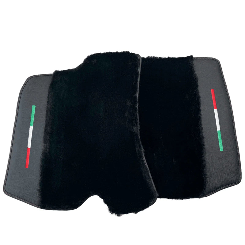 Ferrari Roma Black Sheepskin Floor Mats (2021-2023)