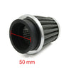 Car / Motorcycle 50mm Inlet Dia Air Intake Filter Cleaner with Clamp