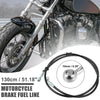 Motorcycle Fitting Ends / 130cm / Braided Brake Clutch Oil Hose
