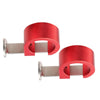 HONDA XR400 Motard Red Front Brake Hose Guide Holders (2005-2008)