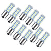 RV Camper Trailer 10 x 12V 1156 1141 18SMD LED Interior Light Bulbs