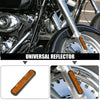 Motorcycle Orange 12 x Universal Self w/ Screw Safety Spoke Reflective
