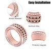 BMW 3 Series F30 Rose Gold Tone 3 Pcs 3 x Tune Knob Cover Ring