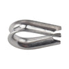 Marine Yacht 316 Stainless Heavy Duty 10 x 1/4 Wire Rope Cable Thimble