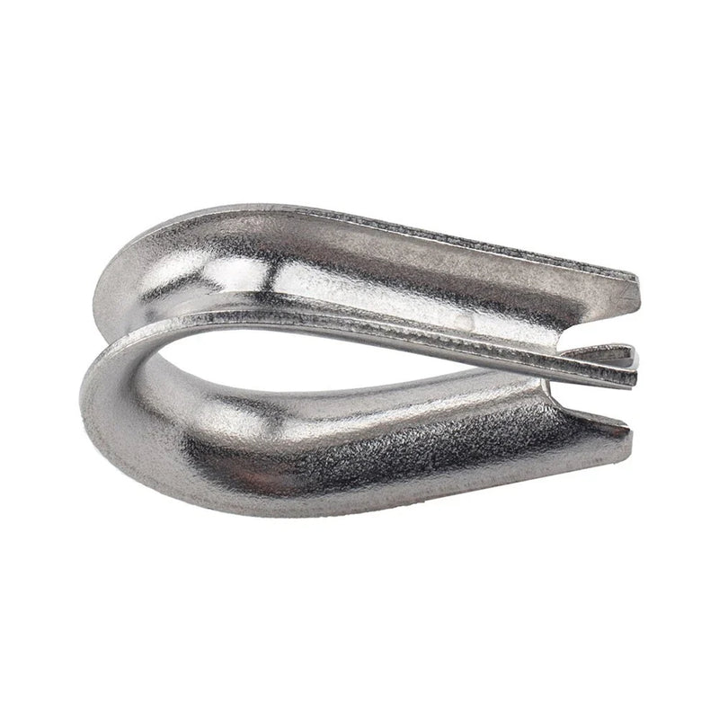 Marine Yacht 316 Stainless Heavy Duty 10 x 1/4 Wire Rope Cable Thimble