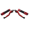 Suzuki GSXR600 GSXR1000 Red Extendable Brake Clutch Lever Grip Set