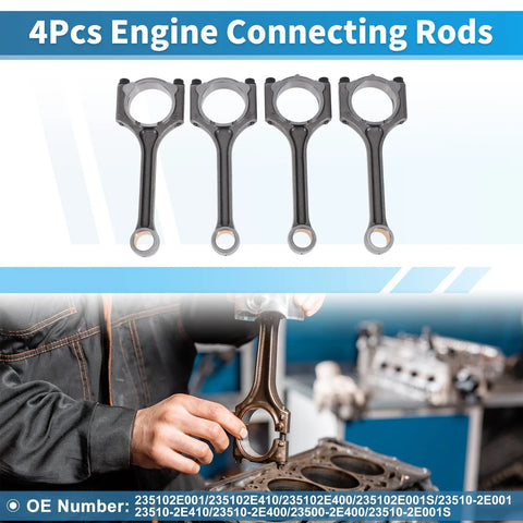 Hyundai Elantra 4 x Engine Connecting Rods (2011-2015)