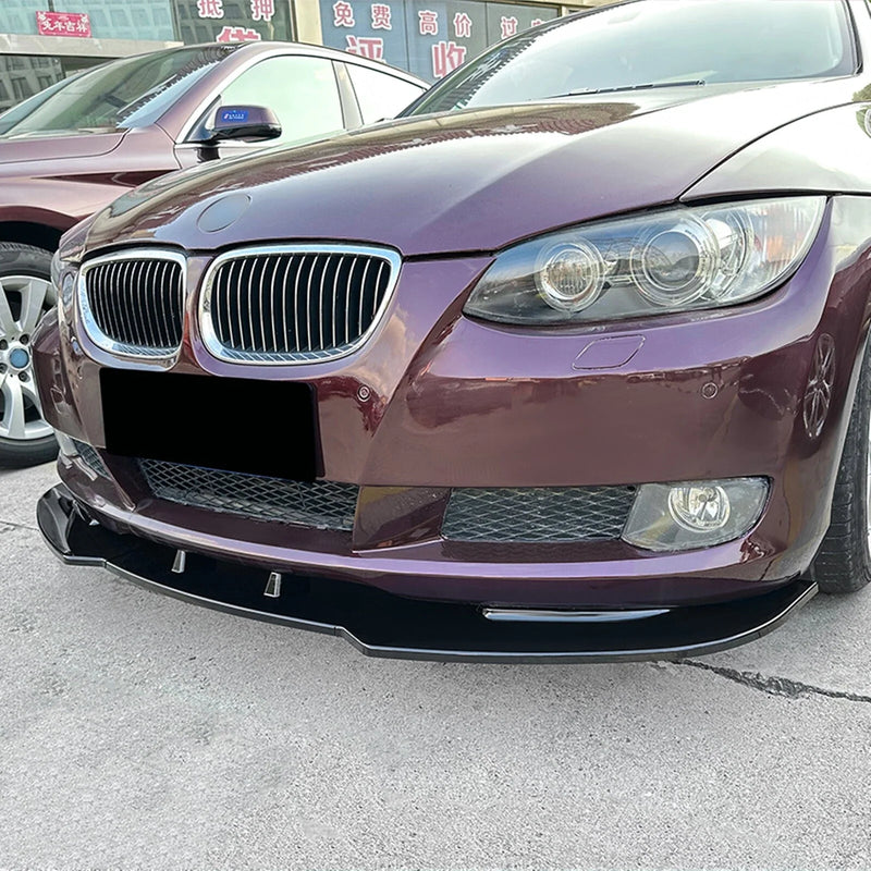 BMW 3 Series E92 E93 (2006-2013) Gloss Black 3 x Front Bumper Spoiler Lip