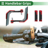 Motorcycle Hand Grips Cover Kit / 7/8" 22mm / Handlebar Cover Al Alloy Red