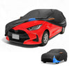 Toyota Yaris (210D-PU) Black Blue Waterproof Car Cover (2006-2020)