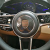 Real Carbon Fiber Steering Wheel Center Logo Trim Fits Porsche Macan 2015-2020