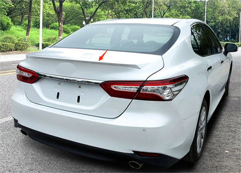 2018-2024 Toyota Camry Sedan Pearl White Rear C Style Spoiler Wing (2018-2024)