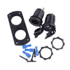 Car Truck 12-24V Dual USB Charger Socket Plug Panel