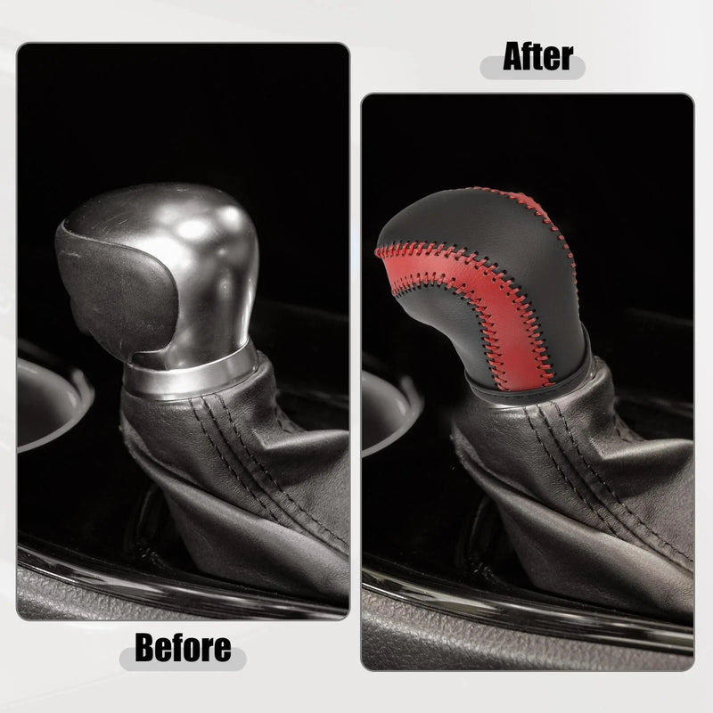 Toyota C-HR Red Black Gear Shift Knob Cover (2017-2021)