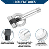 Toyota Yaris (2020-2023) - 23cm Metal Towing Hook Ring 1 x Silver Tow Hook