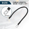 1ft Marine Battery Inverter Cable 8 AWG 5/16-3/8 in Battery Copper Wire Black