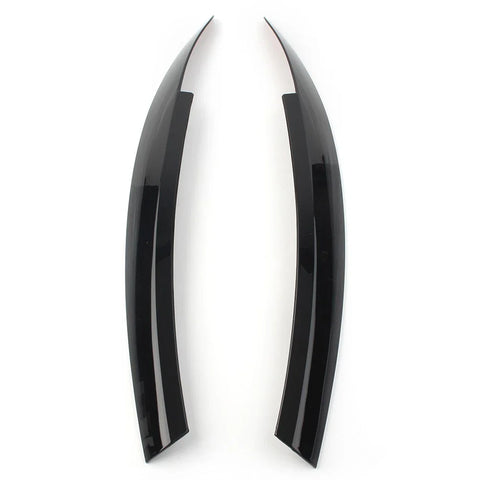 VW Scirocco Glossy Black Headlight Eyebrow Eyelid Covers (2009-2017)