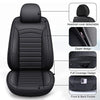 Chevy Silverado GMC Sierra Black PU Leather Front Seat Covers (2007-2023)