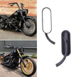 Harley Softail Sportster Black Billet Mini Oval Motorcycle Mirrors