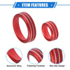 Ford Maverick (2022-2023) Red 4 Pcs AC Climate Control Knob Rings