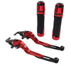 Yamaha XMAX 125 / 300 Red Extendable Brake Clutch Lever Grip Set (2017-2023)