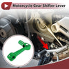 Bosuer M5 Green Head Folding Motorcycle Gear Shifter Lever