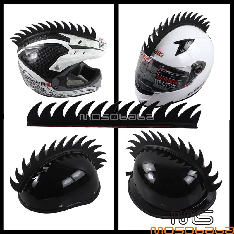 Dirt Bike ATV Motorcycle Helmets 14'' Rubber Spikes Saw Strip