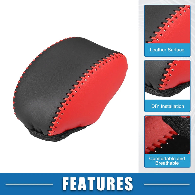 Toyota RAV4 2019-2023 Black Red Gear Shift Knob Cover