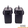 BMW F650 Black ABS Motorcycle Luggage Saddlebag Boxes (1993-2007)